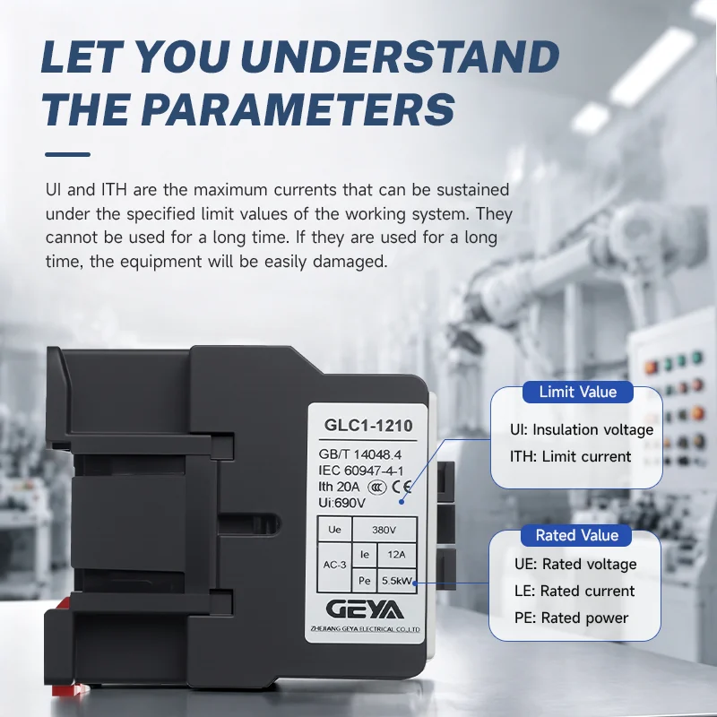 RF Mando GEYA Three-Phase AC Contactor from 9A to 95A 220V High - Image 4