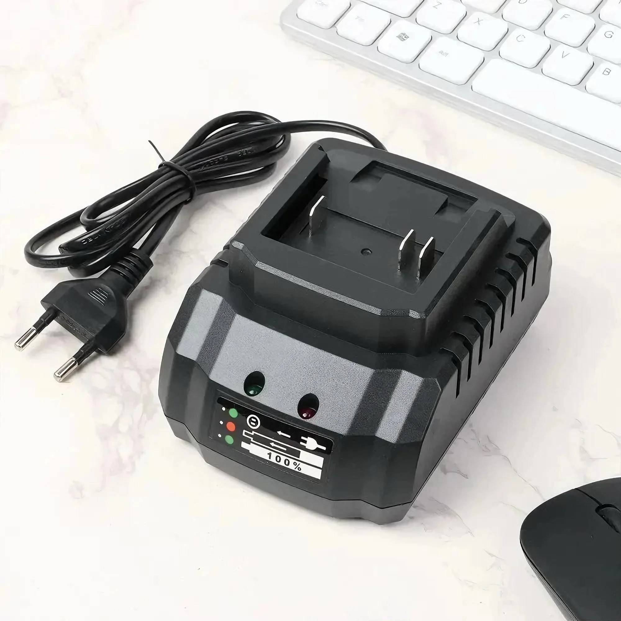 RF Mando US/EU Plug Li-ion Battery Charger Quick Charge 18V 21V Power - Image 5