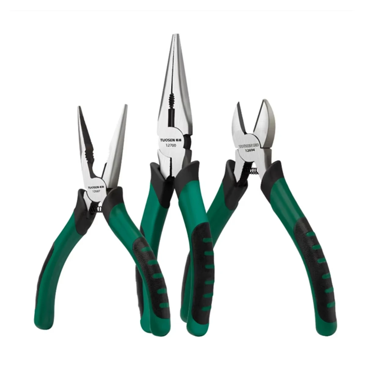 RF Mando 6/8 Inch Insulated Diagonal Needle Nose Pliers Set Anti-Shoc - Image 2