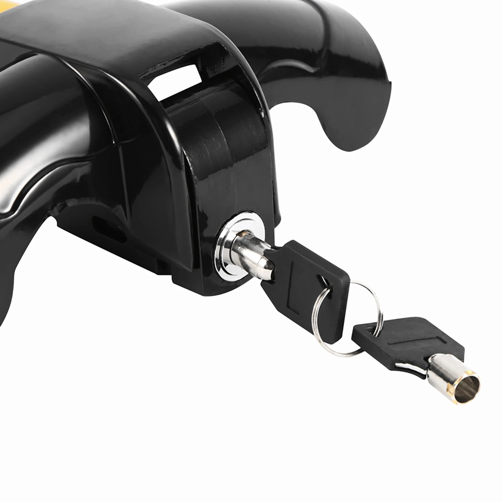 RF Mando Auto Car Anti Theft Security Rotary Steering Wheel Lock Top - Image 2