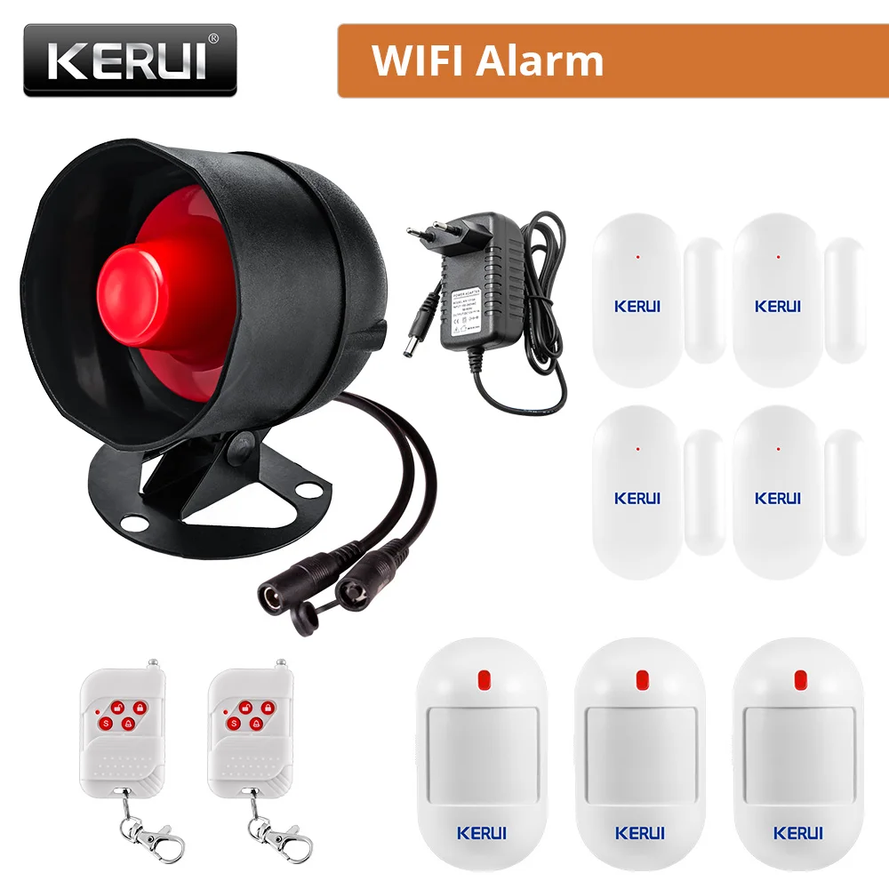 RF Mando KERUI Speaker Alarm System Kit 110db Siren Tuya WIFI Home Se - Image 23
