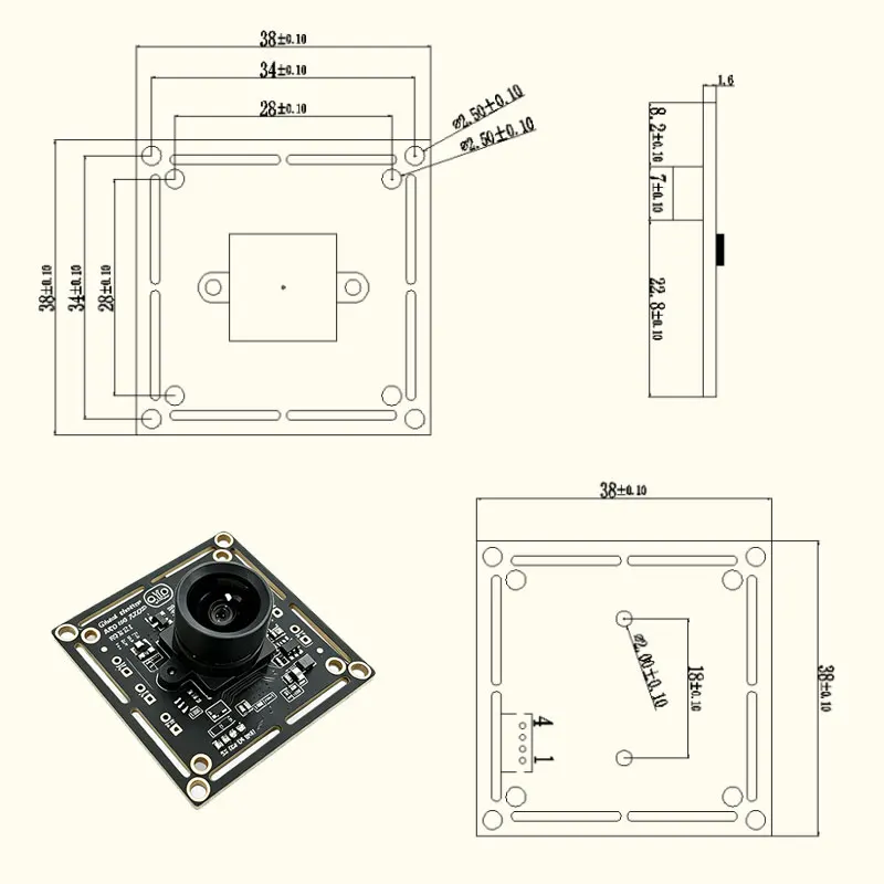 RF Mando OV9281 720P 120FPS 240FPS Global Shutter USB Camera Module W - Image 6