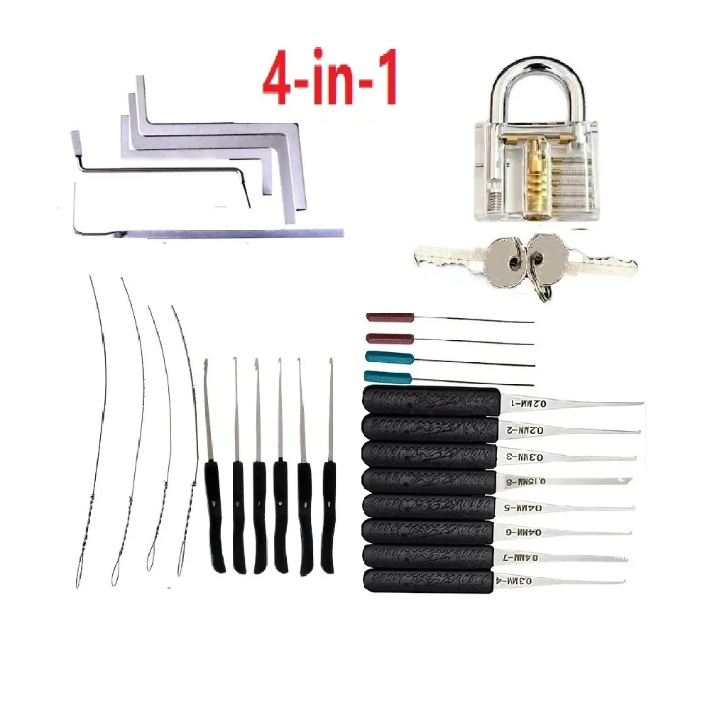 RF Mando 8piece Lock Pick Set Locksmith Supplies Broken Key Auto Extr - Image 2