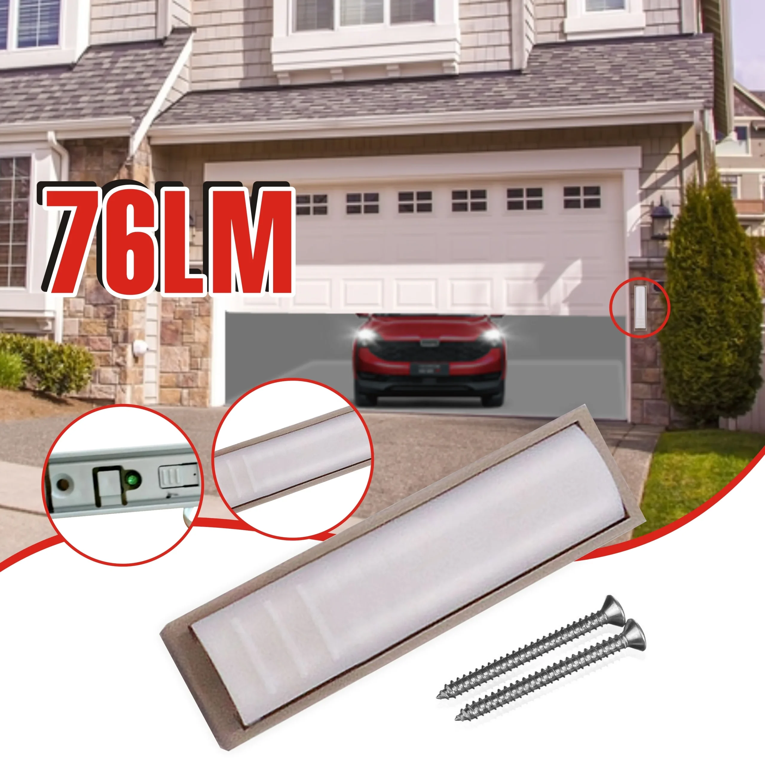 RF Mando For Liftmaster 76LM Illuminated Garage Door Opener Button Sw - Image 6