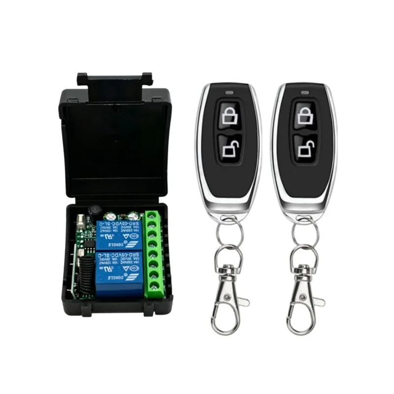 AC 220V RF433 Remote Control Switch Relay 2 Channels Multifunction Receiver Module Garage Curtain Motor Light Control - Image 24