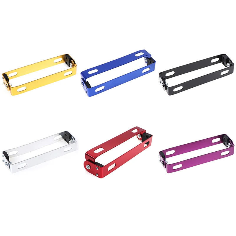 Universal Motorcycle Car License Plate Frame Aluminum Power Racing Auto Adjustable Angle Metal License Plate Holder Bracket - Image 2