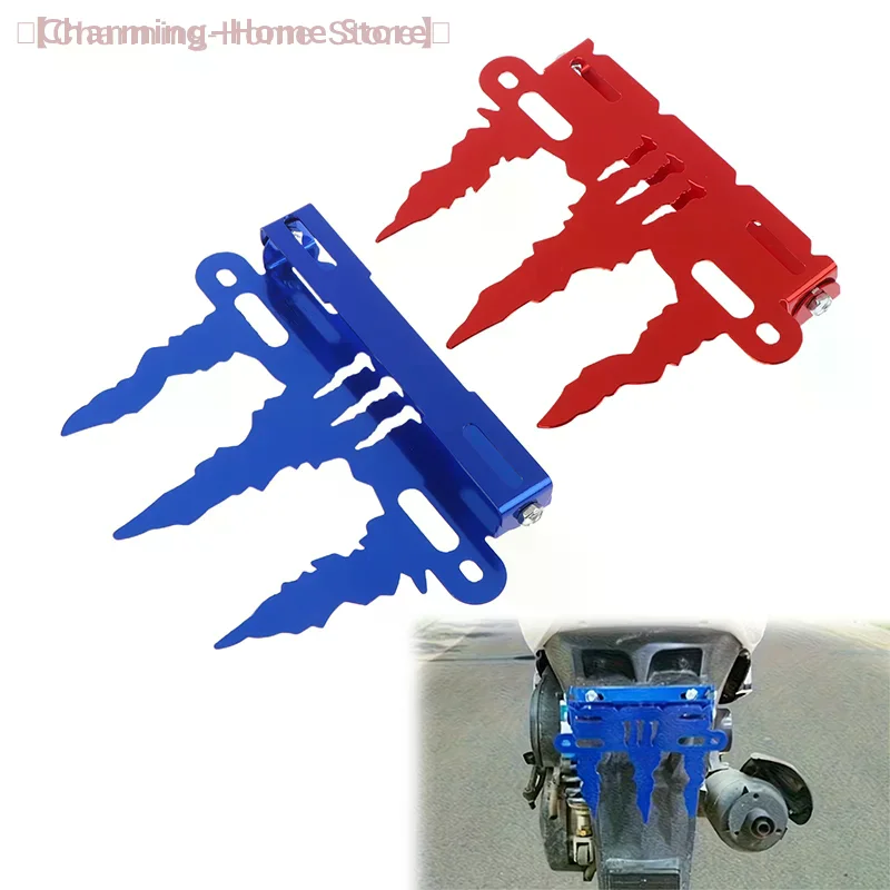 Motorcycle License Plate Holder Motocross Motorcycle Modification Part Electric Vehicle License Plate Holder Frame Movable Plate - Image 5
