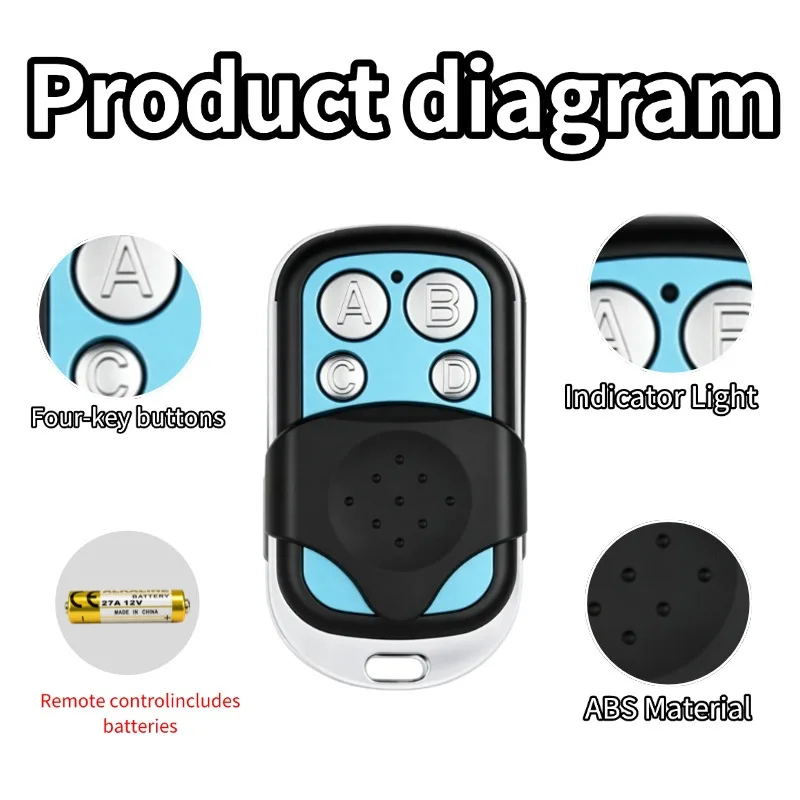 433Mhz Universal Wireless Remote Control Switch DC12V 4CH Relay Receiver Module and 4-Channel RF 433 Mhz Transmitter For Light/ - Image 2