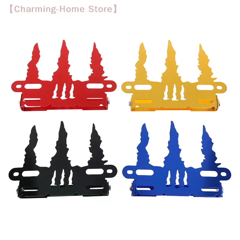 Motorcycle License Plate Holder Motocross Motorcycle Modification Part Electric Vehicle License Plate Holder Frame Movable Plate