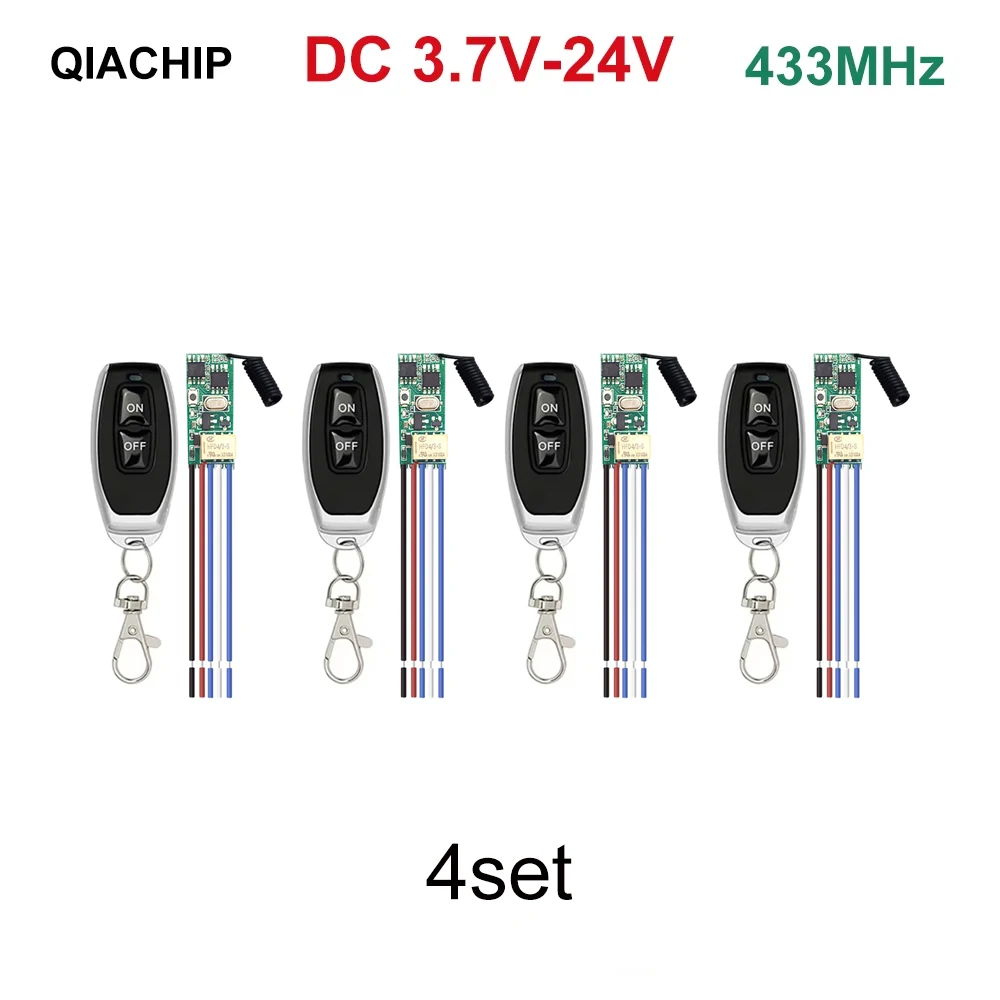 433MHz Dry Contact Wireless Remote Control Switch 1 CH RF Relay Receiver LED Light Controller DIY Kit DC 5V 12V 24V 433.92MHz - Image 7