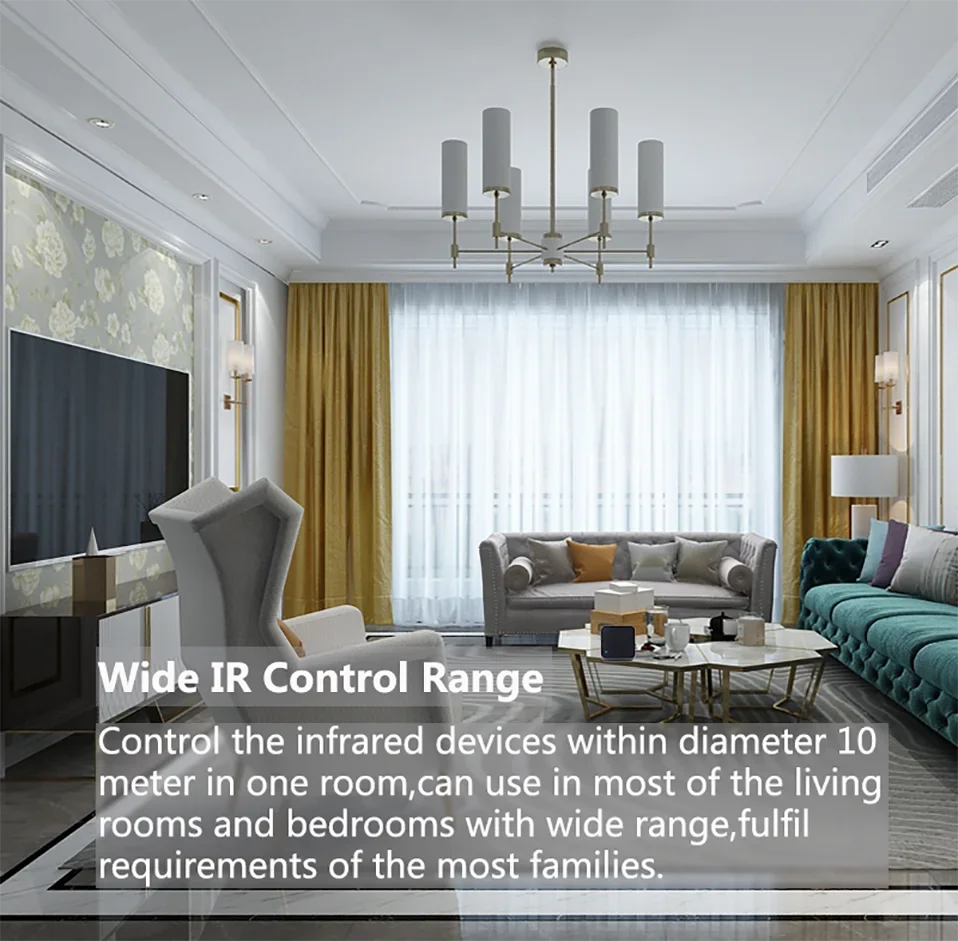 Tuya Smart WiFi IR RF Universal Remote Controller 433/315MHz, Smart Life App 2.4G Voice Control for Alexa Google AC TV Fan - Image 5
