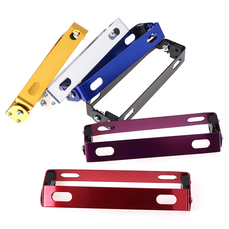 Universal Motorcycle Car License Plate Frame Aluminum Power Racing Auto Adjustable Angle Metal License Plate Holder Bracket - Image 5
