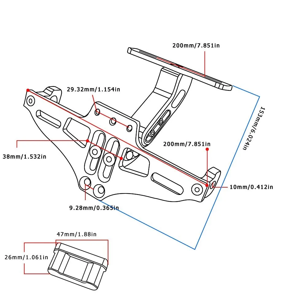 Tail Tidy Fender Eliminator kit For APRILIA Tuono RSV4 V4 RS457 660 RS660 Tuono660 2021-2025 2024 License Plate Holder Bracket - Image 6