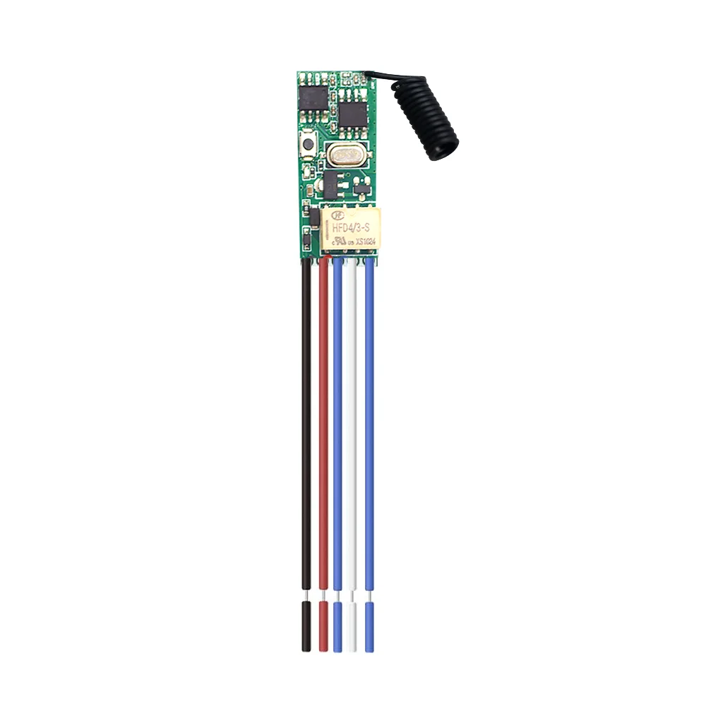 433MHz Dry Contact Wireless Remote Control Switch 1 CH RF Relay Receiver LED Light Controller DIY Kit DC 5V 12V 24V 433.92MHz - Image 2
