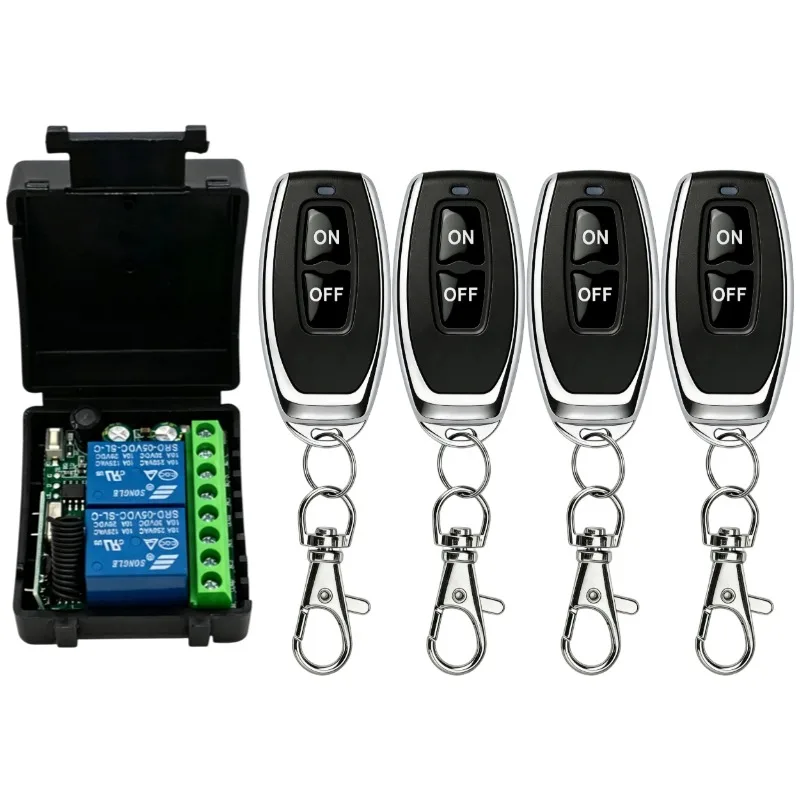 AC 220V RF433 Remote Control Switch Relay 2 Channels Multifunction Receiver Module Garage Curtain Motor Light Control - Image 23