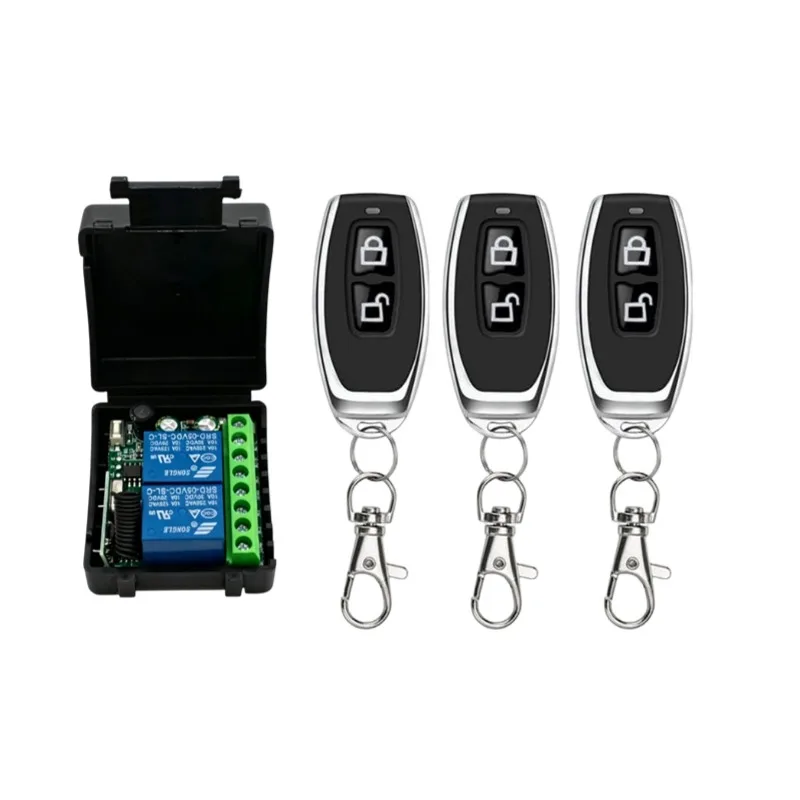 AC 220V RF433 Remote Control Switch Relay 2 Channels Multifunction Receiver Module Garage Curtain Motor Light Control - Image 19