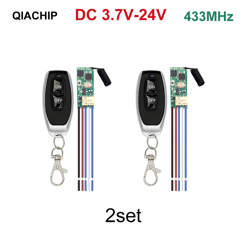 433MHz Dry Contact Wireless Remote Control Switch 1 CH RF Relay Receiver LED Light Controller DIY Kit DC 5V 12V 24V 433.92MHz - Image 9