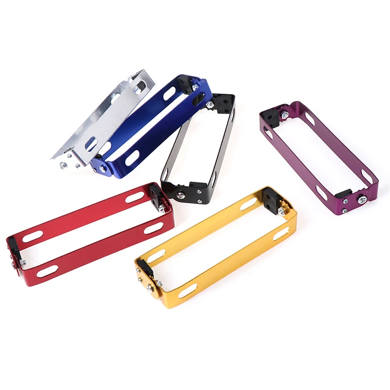 Universal Motorcycle Car License Plate Frame Aluminum Power Racing Auto Adjustable Angle Metal License Plate Holder Bracket - Image 6